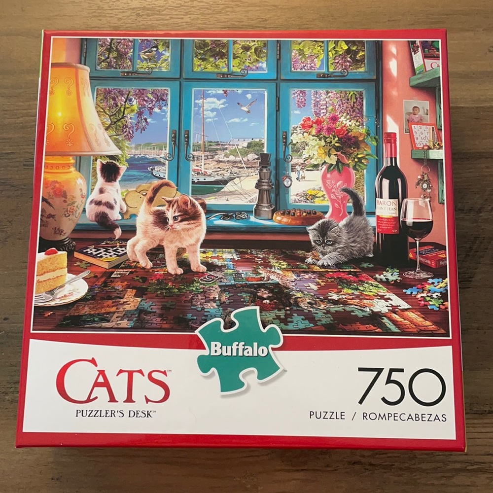 Puzzler’s Desk - 750 Piece Jigsaw Puzzle - Buffalo